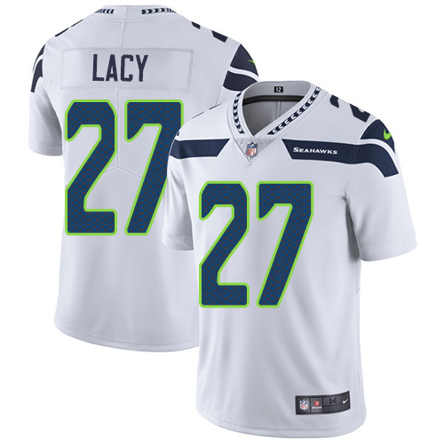 Nike Seahawks #27 Eddie Lacy White Men's Stitched NFL Vapor Untouchable Limited Jersey